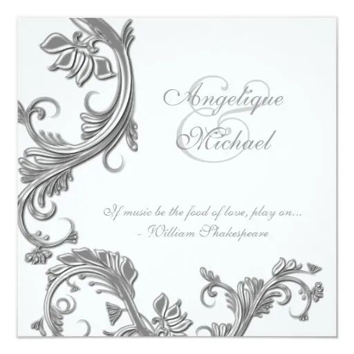 Compromiso del aniversario de bodas de plata invitación 5.25" x ... Compromiso del aniversario de bodas de plata invitación 5.25" x ...