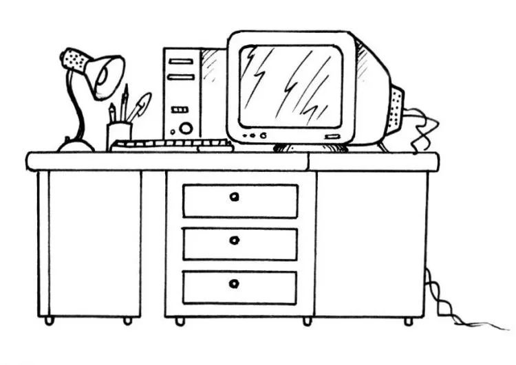 Escritorio para colorear ~ Dibujos para Colorear Infantil Escritorio para colorear ~ Dibujos para Colorear Infantil