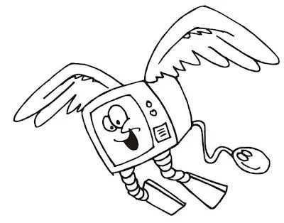 Computador para colorear para niños - Imagui Computador para colorear para niños - Imagui