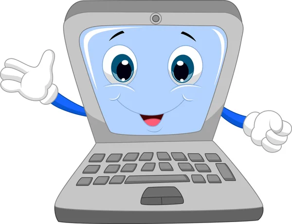 Computadora de dibujos animados lindo — Vector stock © tigatelu ... Computadora de dibujos animados lindo — Vector stock © tigatelu ...
