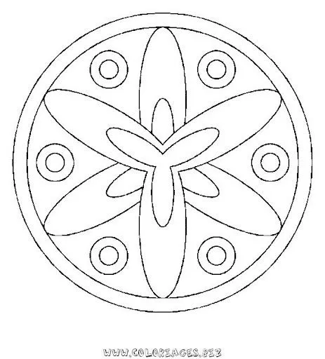 MANDALAS PARA NIÑOS PARA COLOREAR