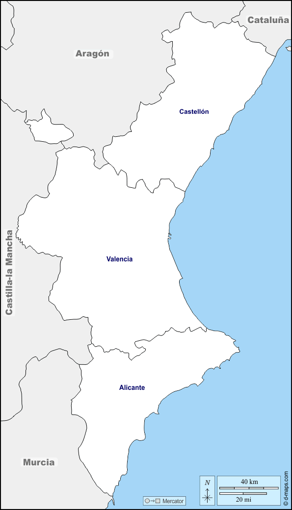 Comunidad Valenciana: Mapas gratuitos, mapas mudos gratuitos ... Comunidad Valenciana: Mapas gratuitos, mapas mudos gratuitos ...