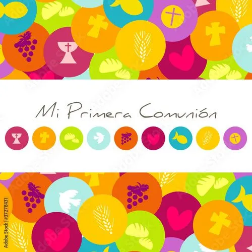 MI PRIMERA COMUNION de bröc, vector libre de derechos #37278431 en ...