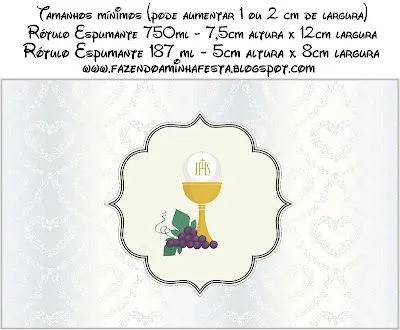 Primera Comunión: Etiquetas para Imprimir Gratis. | Ideas y ... Primera Comunión: Etiquetas para Imprimir Gratis. | Ideas y ...