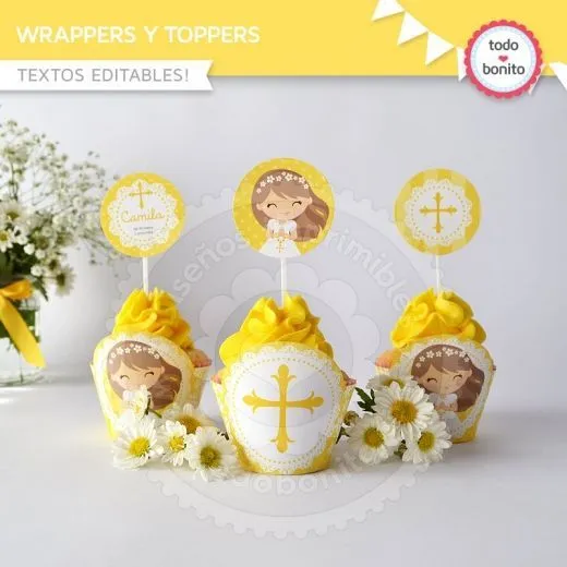 Primera Comunión Margaritas: Kit decoración - Todo Bonito ... Primera Comunión Margaritas: Kit decoración - Todo Bonito ...