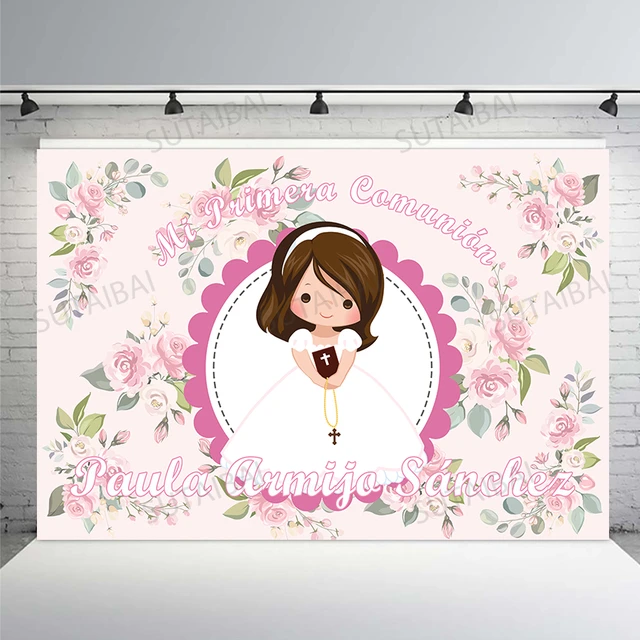 Mi Primera Comunión Niña Decoración Foto Fondo Bautismo Flores Rosas Personalizado Photophone Mi Bautizo Baby Shower Fondo Vinilo - Fondos - AliExpress Mi Primera Comunión Niña Decoración Foto Fondo Bautismo Flores Rosas Personalizado Photophone Mi Bautizo Baby Shower Fondo Vinilo - Fondos - AliExpress