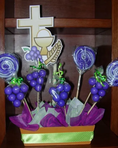centros de mesa primera comunion con globos | Centro de mesa ...