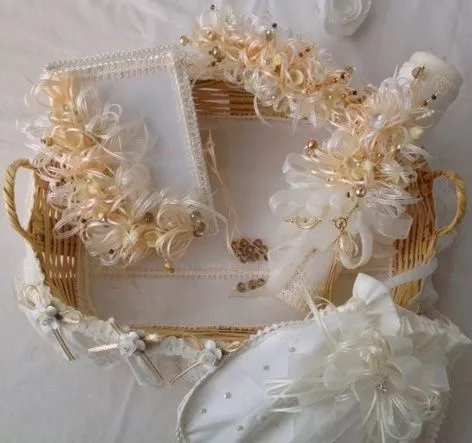 Biblia, tocado, rosario, vela decorada limosnero para niña ... Biblia, tocado, rosario, vela decorada limosnero para niña ...