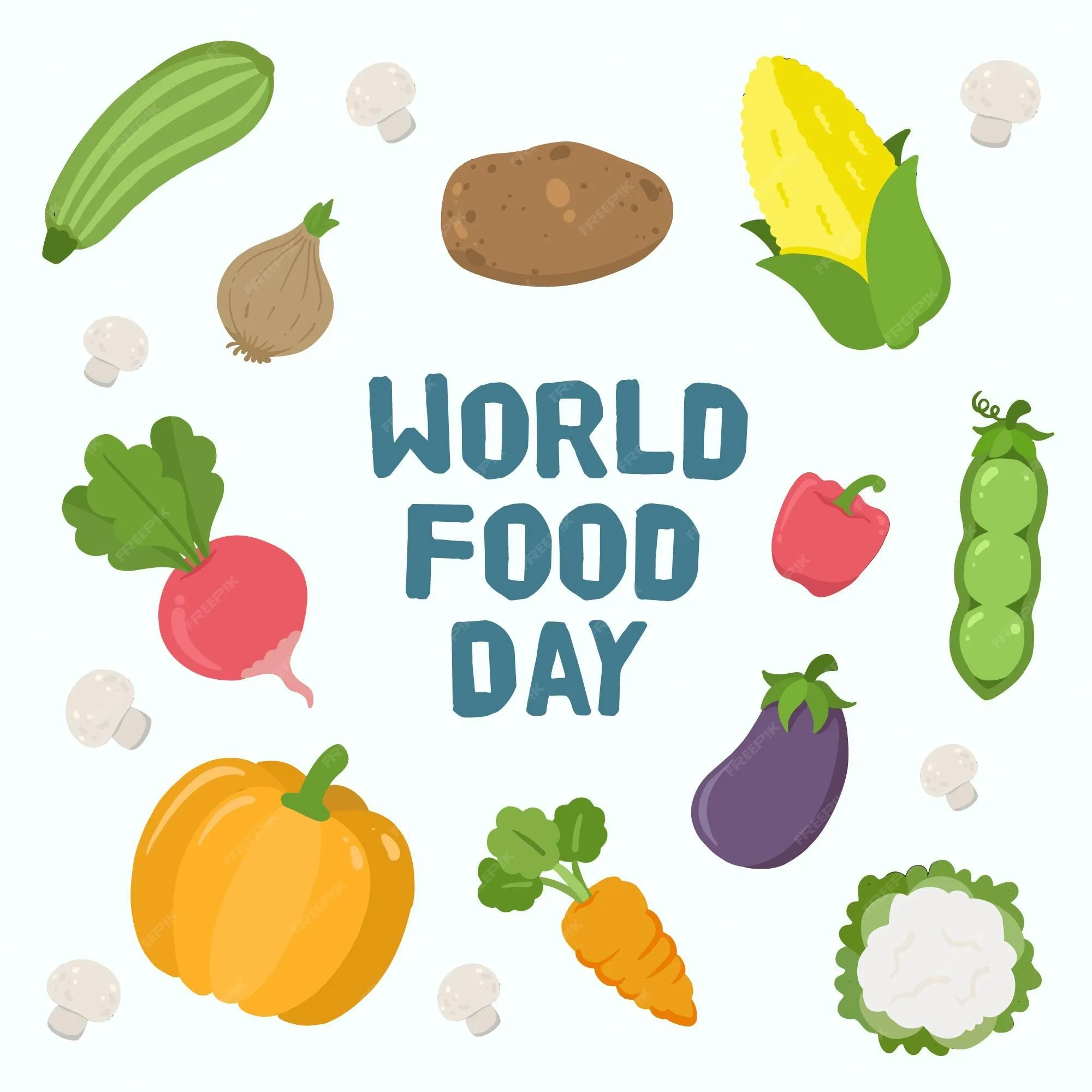 Concepto de día mundial de la alimentación dibujado a mano | Vector Gratis Concepto de día mundial de la alimentación dibujado a mano | Vector Gratis