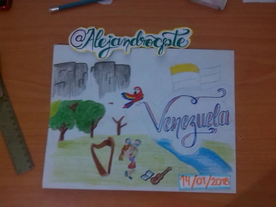 Concurso: Mi país en un dibujo : ¡Mi querida Venezuela! | PeakD Concurso: Mi país en un dibujo : ¡Mi querida Venezuela! | PeakD