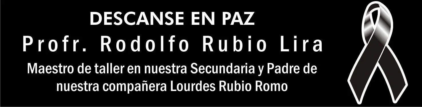 CONDOLENCIAS PARA LOURDES RUBIO | SECUNDARIA BENITO JUÁREZ ...