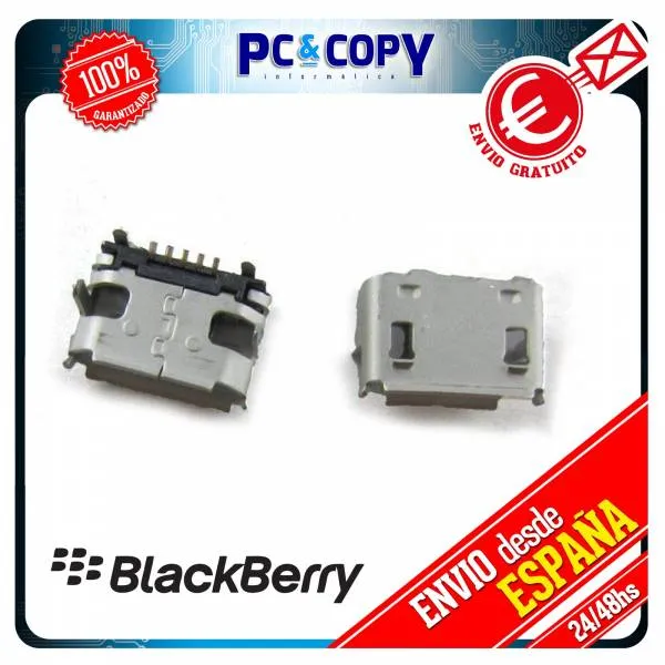 CONECTOR DE CARGA JACK BLACKBERRY 8520 9700 9780 MICRO MINI USB ...