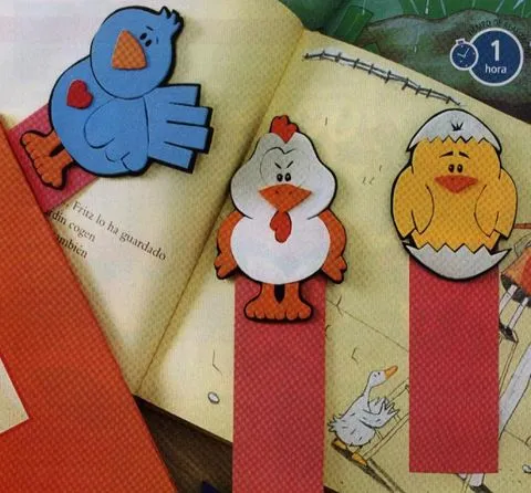 Marca libros en Goma EVA en Manualidades con Foami / Goma Eva / Foamy