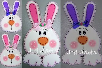 conejito pascua fomi con moldes de la web