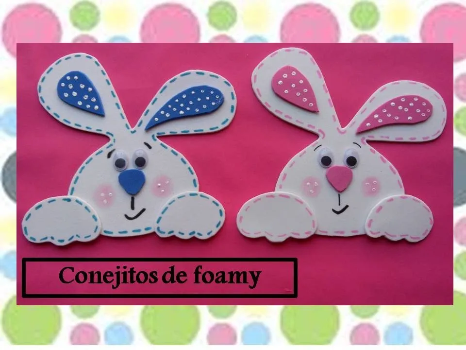 conejitos de foamy - YouTube