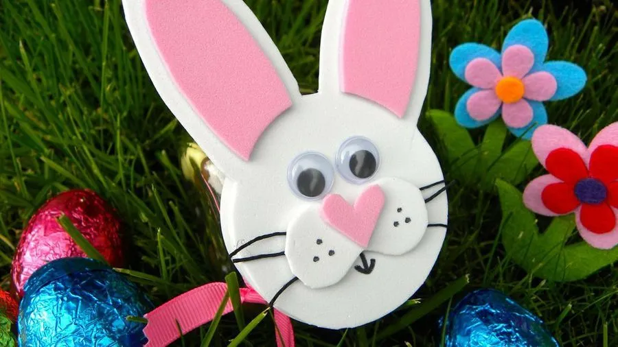 conejos de pascua goma eva | facilisimo.com