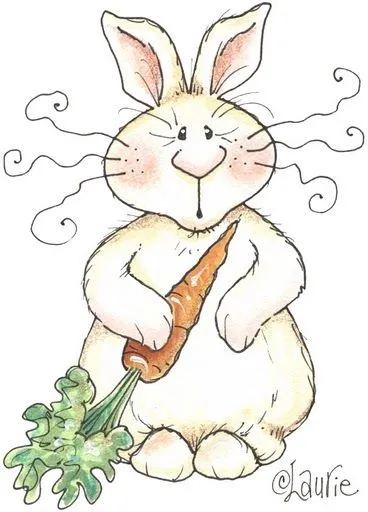 Conejo con zanahorias para imprimir - Imagenes y dibujos para ...