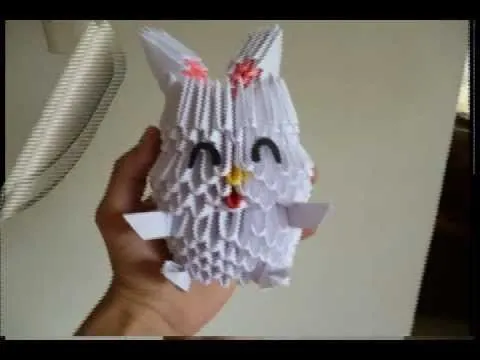 CONEJO ORIGAMI 3D - YouTube