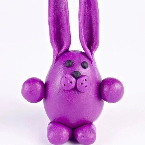 Cómo hacer un conejo de plastilina - Ideas de plastilina para ... Cómo hacer un conejo de plastilina - Ideas de plastilina para ...