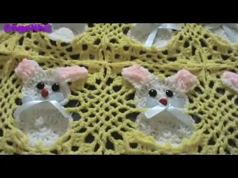 CONEJOS A CROCHET PARA COBIJA DE BEBE PARTE 2 (CUERPO Y DECORACION ... CONEJOS A CROCHET PARA COBIJA DE BEBE PARTE 2 (CUERPO Y DECORACION ...