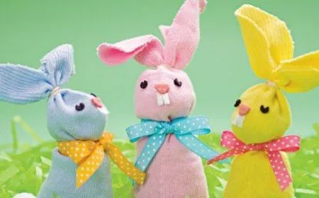 Conejos de pascua ~ Portal de Manualidades