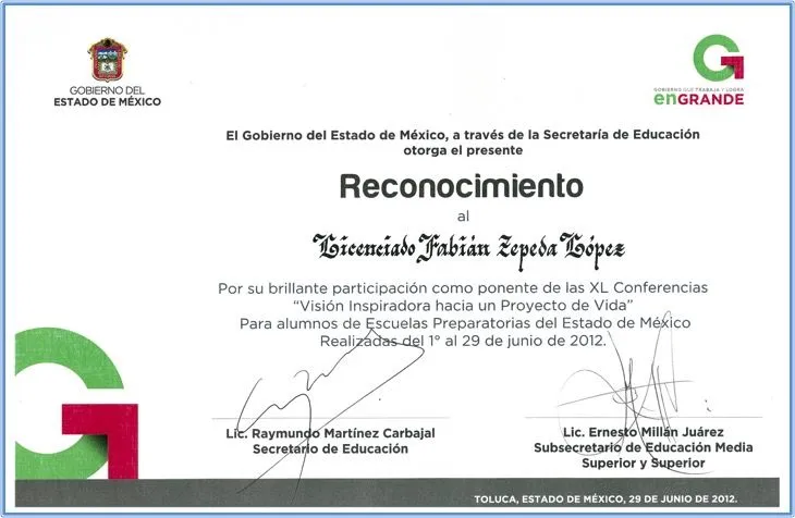 CONFERENCIA: Visión Inspiradora hacia un Proyecto de Vida | Fabián ...