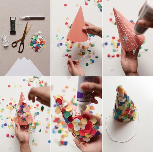 Confetti Party Hats DIY