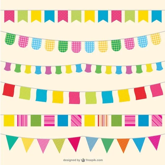 Conjunto de banderines de colores | Descargar Vectores gratis Conjunto de banderines de colores | Descargar Vectores gratis
