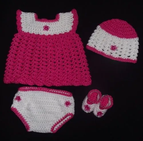 conjunto a crochet para bebe | crochet | Pinterest | Patrones ...