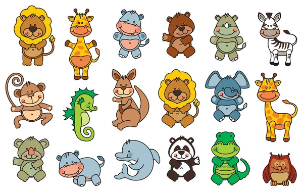 Animales graciosos — Vector stock © artenot #8620004