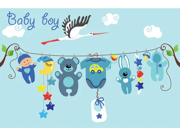 Conjunto de dibujos animados lindo bebé. artículos para bebé niño ... Conjunto de dibujos animados lindo bebé. artículos para bebé niño ...