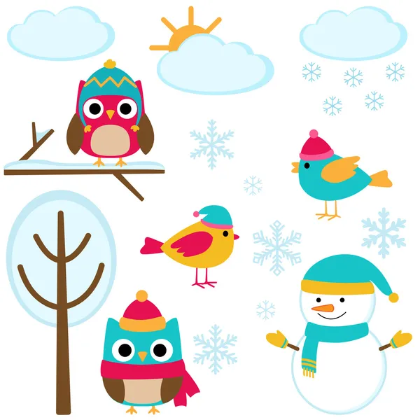 Conjunto de elementos de invierno — Vector stock © yuliya_m #14510081 Conjunto de elementos de invierno — Vector stock © yuliya_m #14510081