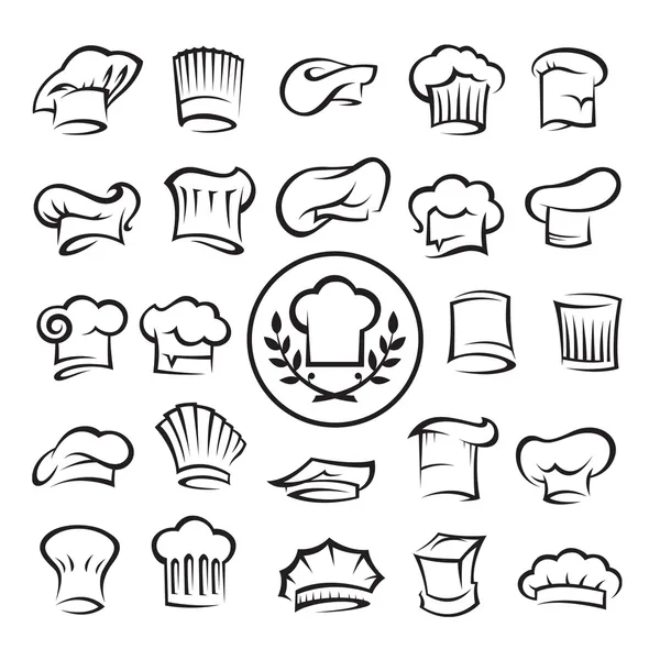 conjunto de gorros de cocinero — Vector stock © alexkava #9969999 conjunto de gorros de cocinero — Vector stock © alexkava #9969999