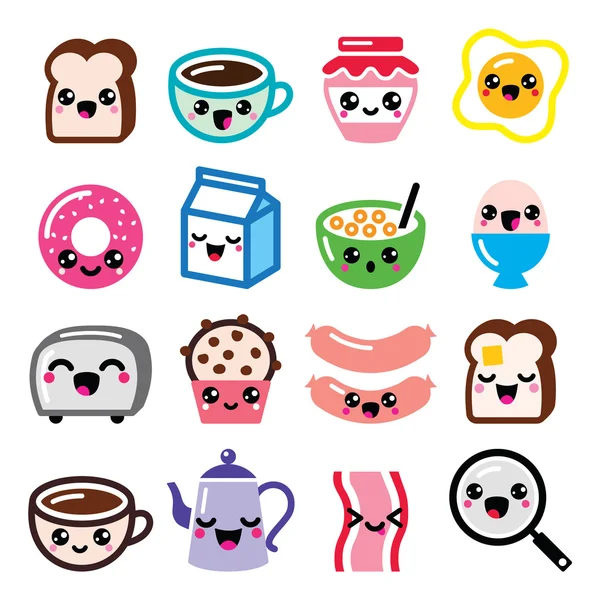 Conjunto de iconos de personajes de dibujos animados japoneses ... Conjunto de iconos de personajes de dibujos animados japoneses ...