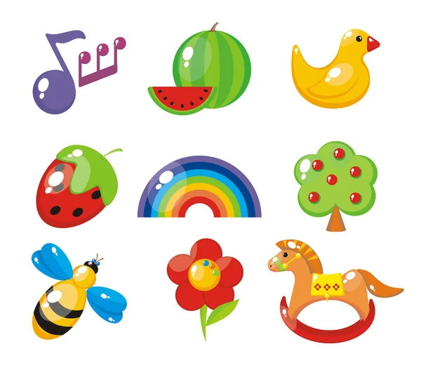 Conjunto de imágenes del niño para un jardín de infantes — Vector ... Conjunto de imágenes del niño para un jardín de infantes — Vector ...