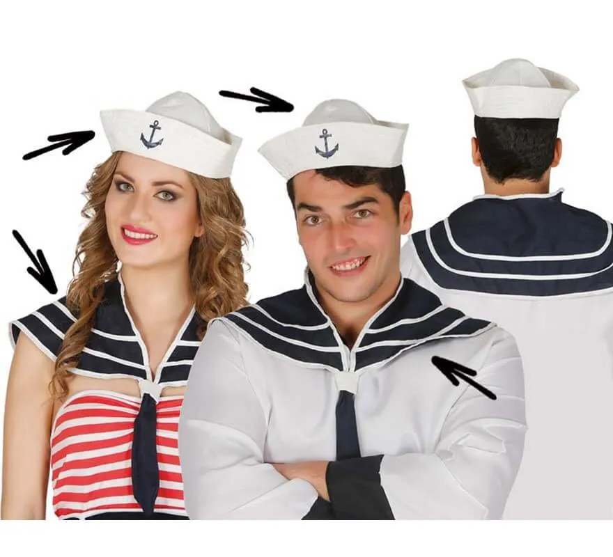 Conjunto de Marinero: gorro y pañuelo