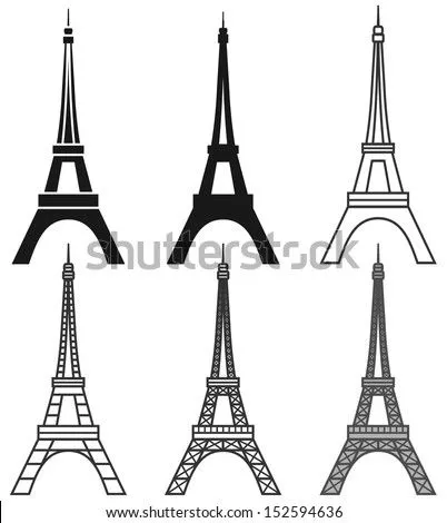Conjunto De Vectores De La Torre Eiffel Ilustración vectorial en ... Conjunto De Vectores De La Torre Eiffel Ilustración vectorial en ...