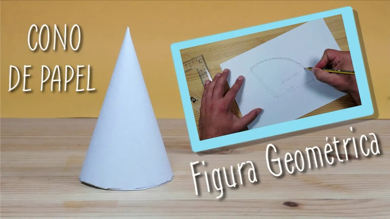 COMO HACER UN CONO DE PAPEL FIGURA GEOMETRICA - YouTube COMO HACER UN CONO DE PAPEL FIGURA GEOMETRICA - YouTube