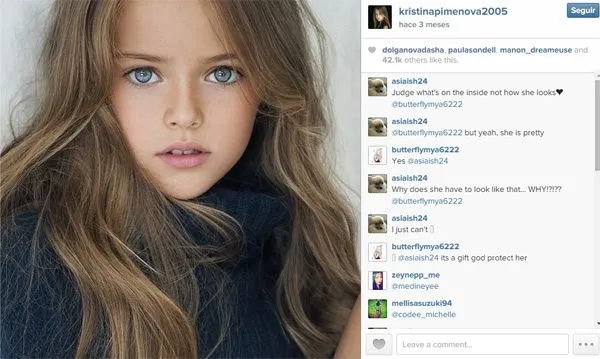 Conoce a Kristina Pimenova, 'la niña más guapa del mundo'