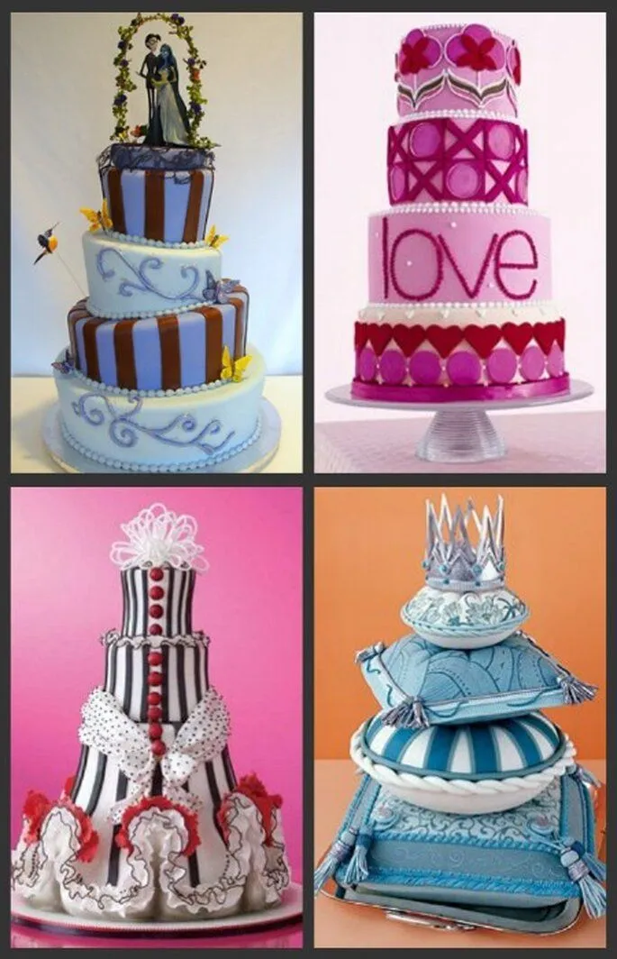 Conoce algunos de los pasteles de boda más originales