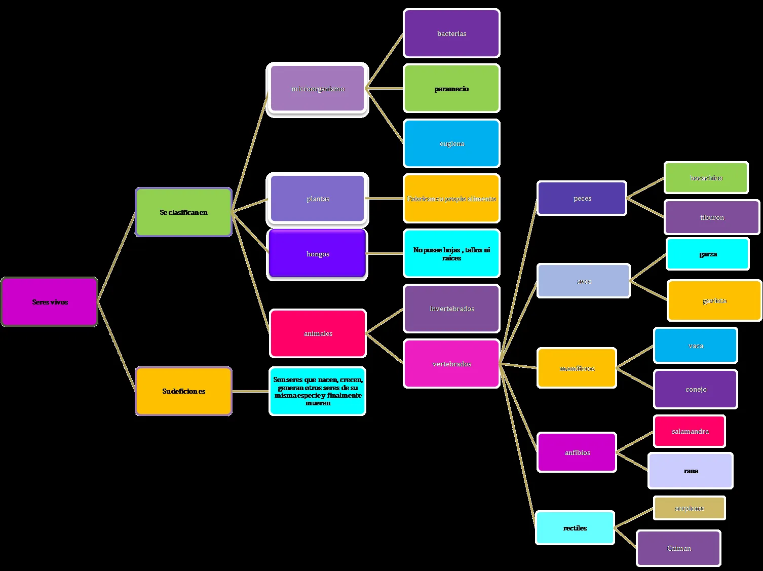 Conoce los seres vivos: Para concluir revisa este mapa conceptual ... Conoce los seres vivos: Para concluir revisa este mapa conceptual ...