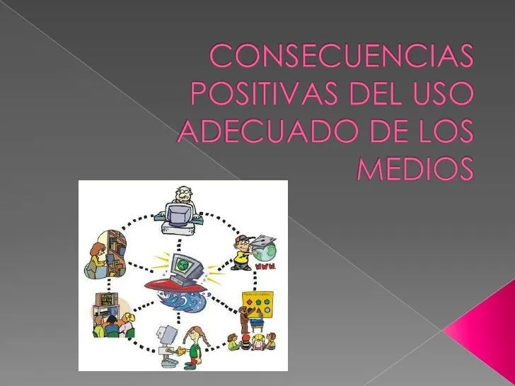 Consecuencias positivas del uso adecuado de los medios Consecuencias positivas del uso adecuado de los medios