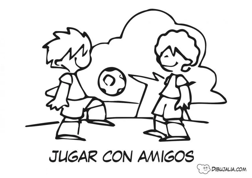 Consejo jugar con amigos - Dibujo #405 - Dibujalia - Dibujos para Colorear y Recursos Educativos Consejo jugar con amigos - Dibujo #405 - Dibujalia - Dibujos para Colorear y Recursos Educativos