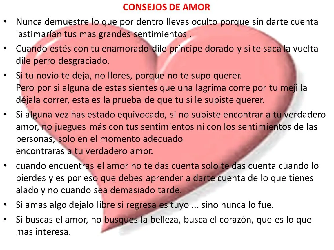 Consejos de amor y desamor : Amor Poemas Frases Cartas Consejos de amor y desamor : Amor Poemas Frases Cartas