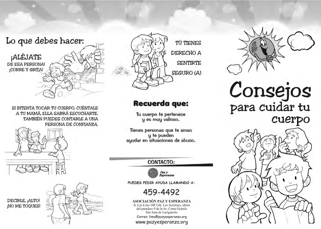 Consejos para cuidar tu cuerpo – Colorear – Instituto Paz y Esperanza Consejos para cuidar tu cuerpo – Colorear – Instituto Paz y Esperanza