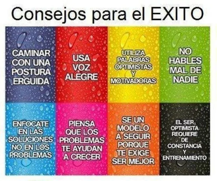 CONSEJOS PARA EL EXITO | Frases Positivas , Graciosas.de humor ...