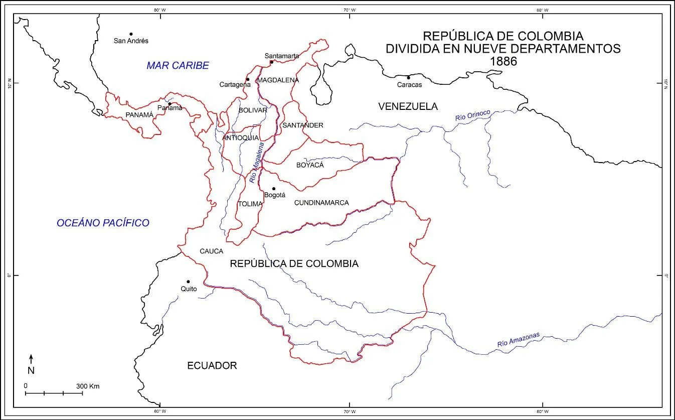 Construcción y deconstrucción territorial del Caribe Colombiano en el siglo  XIX