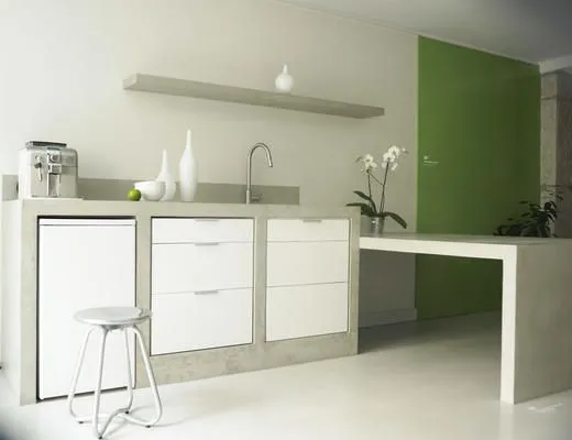 Construcción y recubrimiento de cocinas con Cemento Pulido Construcción y recubrimiento de cocinas con Cemento Pulido