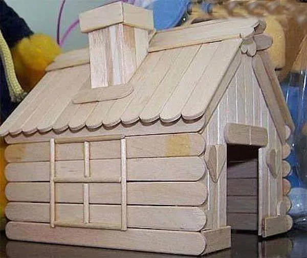 Como hacer casas con palitos de helado - Imagui Como hacer casas con palitos de helado - Imagui