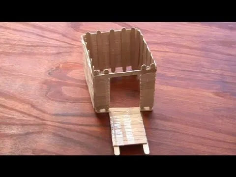 Cómo construir un castillo con palitos de helado : Manualidades ... Cómo construir un castillo con palitos de helado : Manualidades ...